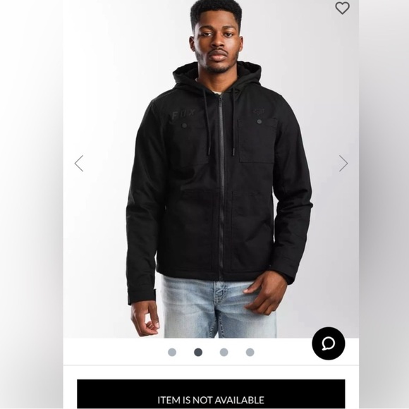 Fox jacket size SM in black - Picture 2 of 6